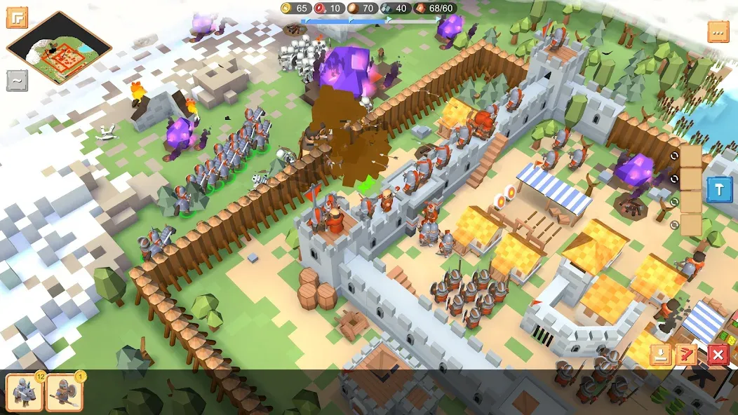 Скачать RTS Siege Up! - Medieval War на телефон — Много денег — скриншот 4