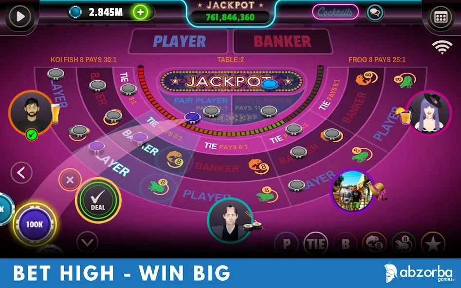 Baccarat — Взломанная версия (Много денег) — скриншот 2