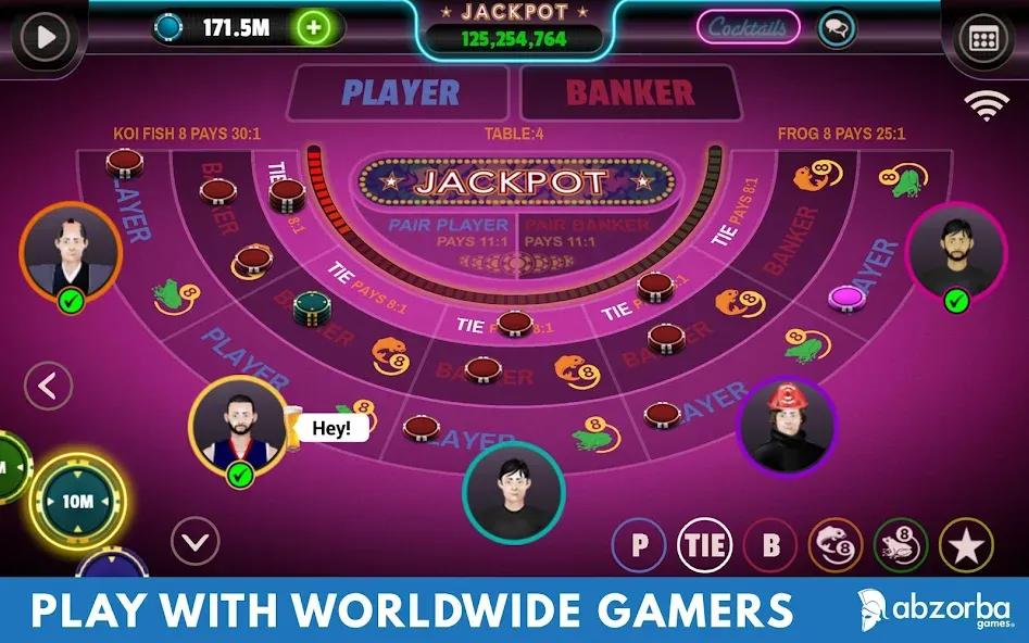 Baccarat — Взломанная версия (Много денег) — скриншот 3
