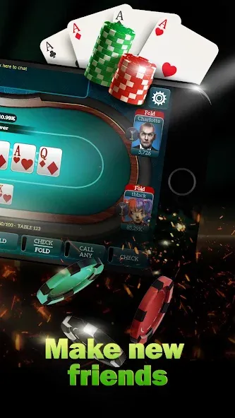 Live Poker Tables–Texas holdem — Много денег — скриншот 2