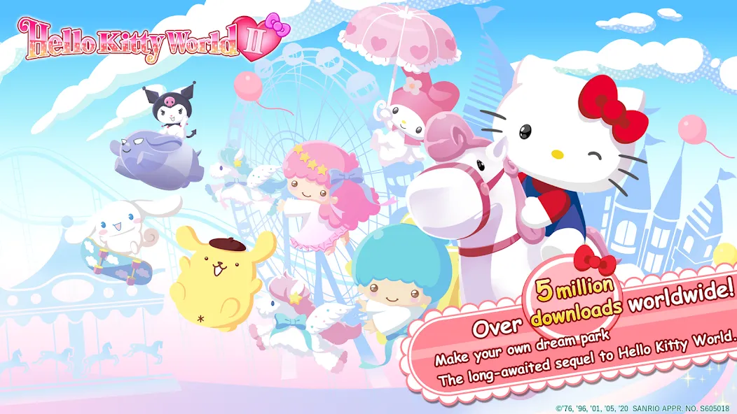 HelloKittyWorld2 Sanrio Kawaii MOD APK — Много денег и алмазов — скриншот 1 HelloKittyWorld2 Sanrio Kawaii MOD APK — Много денег и алмазов — скриншот 1