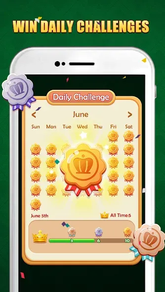 Скачать Solitaire Puzzle : Card Jigsaw — Модификация Много денег — скриншот 5