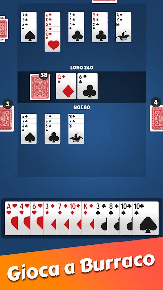 Взломанная Burraco classico carte online на Андроид — Все открыто — скриншот 4