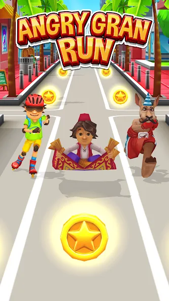 Angry Gran Run — Мод: Много денег — скриншот 4