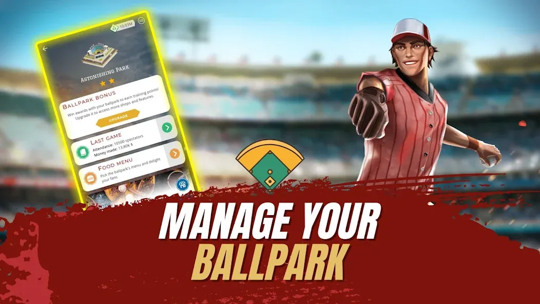 Скачать Astonishing Baseball Manager — Бесконечные деньги — скриншот 4