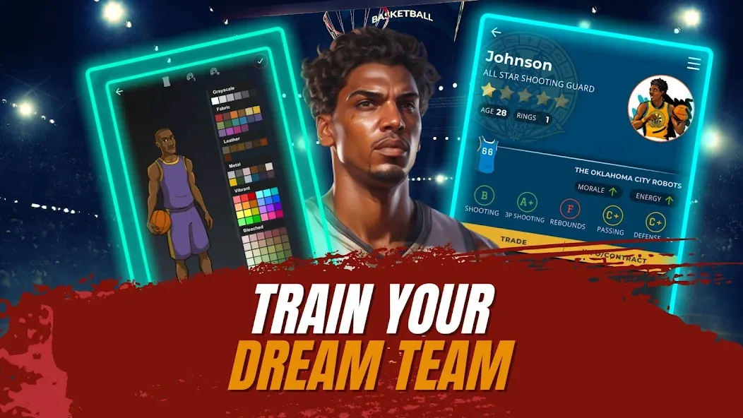 Взлом Astonishing Basketball Manager — Много денег — скриншот 3