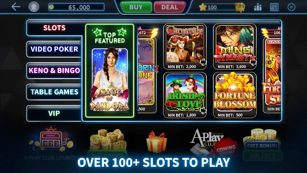 A-Play Online - Casino Games — Взломанная версия (На много денег) — скриншот 2