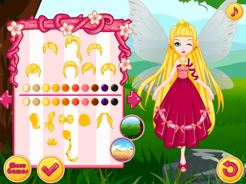 Fairy Dress Up - Girls Games — Мод: Все открыто — скриншот 1 Fairy Dress Up - Girls Games — Мод: Все открыто — скриншот 1