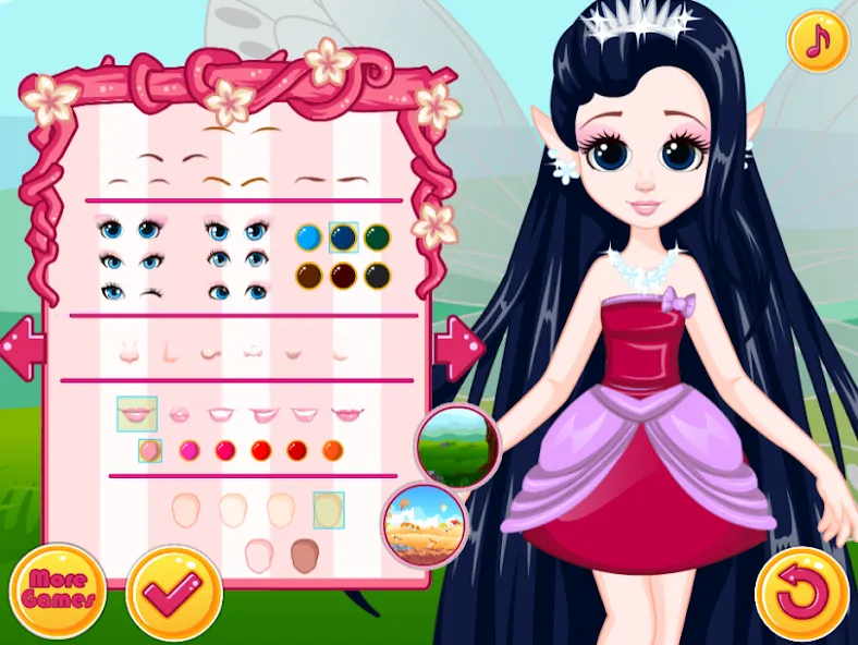 Fairy Dress Up - Girls Games — Мод: Все открыто — скриншот 3 Fairy Dress Up - Girls Games — Мод: Все открыто — скриншот 3