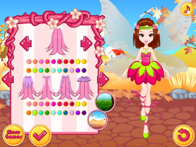 Fairy Dress Up - Girls Games — Мод: Все открыто — скриншот 4