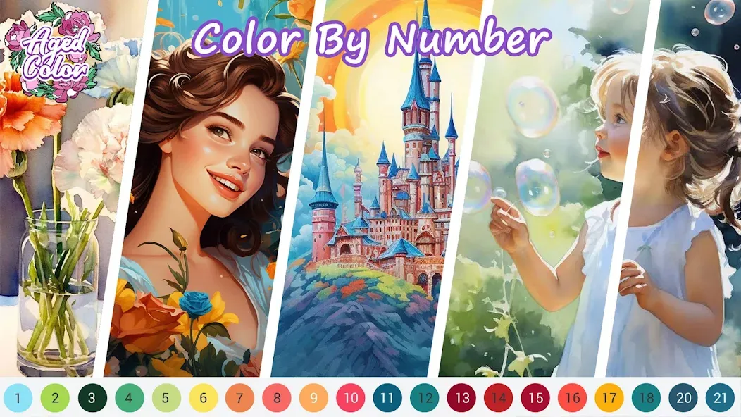 Aged Color Mod APK Все цвета разблокированы — Скачать на Андроид — скриншот 2 Aged Color Mod APK Все цвета разблокированы — Скачать на Андроид — скриншот 2