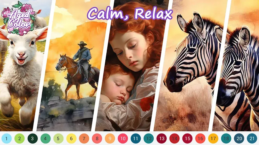 Aged Color Mod APK Все цвета разблокированы — Скачать на Андроид — скриншот 3 Aged Color Mod APK Все цвета разблокированы — Скачать на Андроид — скриншот 3