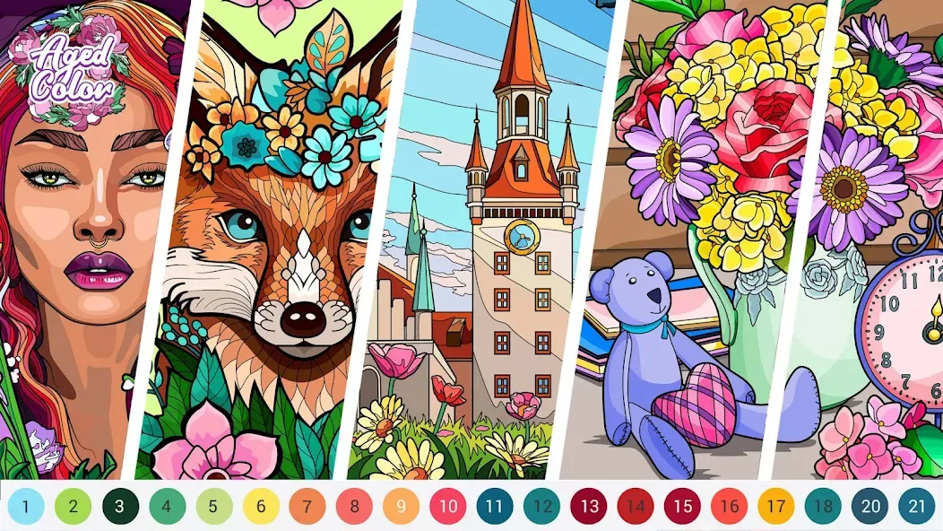 Aged Color Mod APK Все цвета разблокированы — Скачать на Андроид — скриншот 4 Aged Color Mod APK Все цвета разблокированы — Скачать на Андроид — скриншот 4