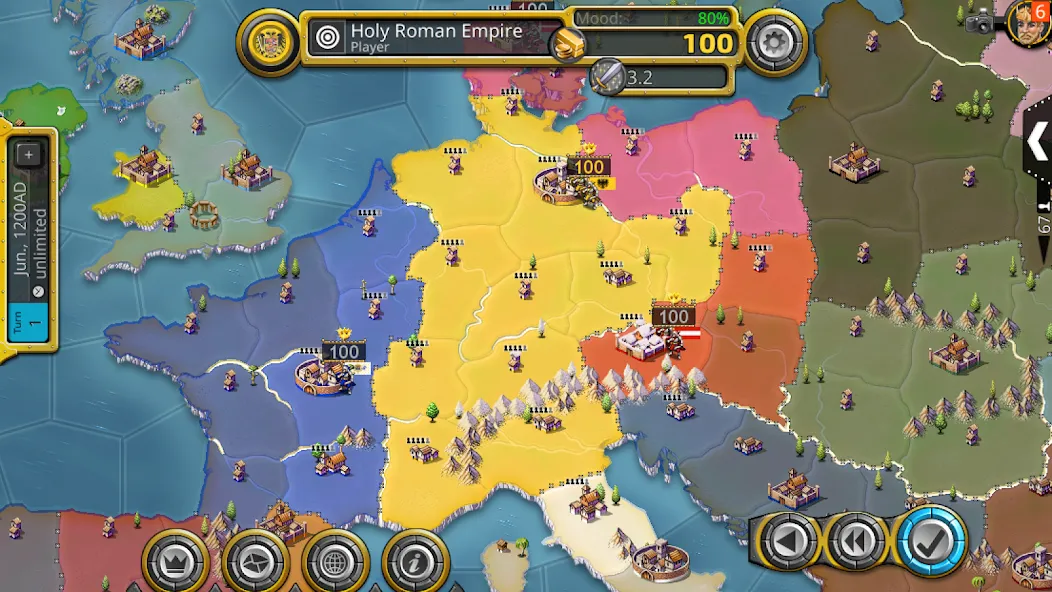 Скачать взломанную Age of Conquest IV — Разблокирована полная версия — скриншот 1