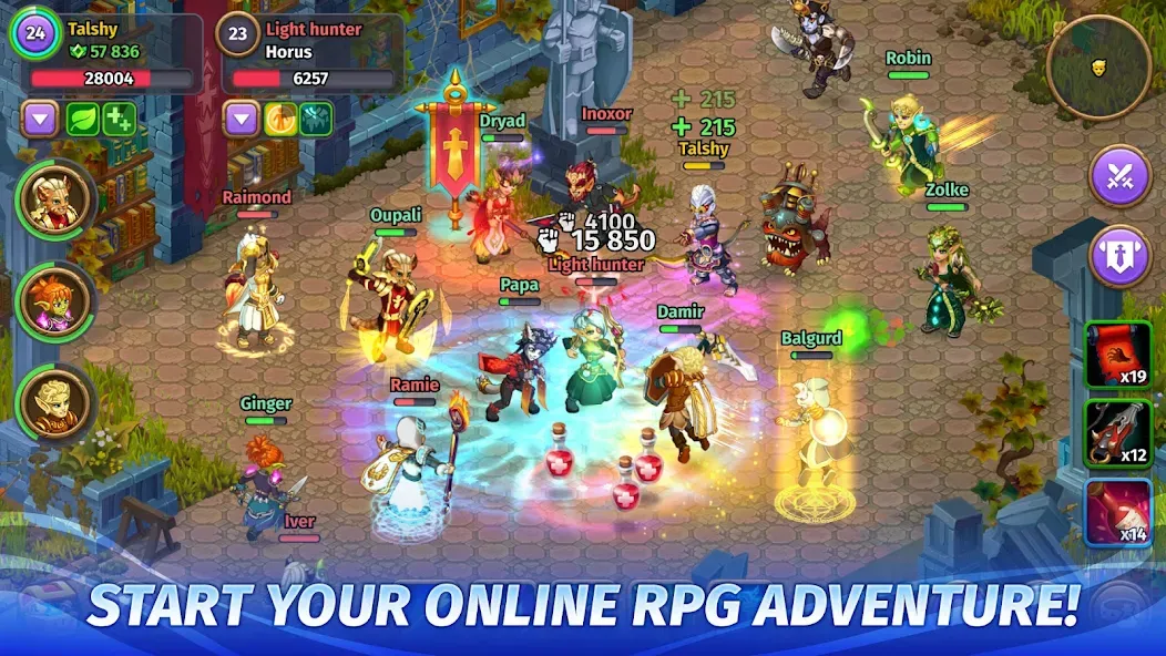 Skylore－fantasy MMORPG — Взломанная версия (Много денег) — скриншот 2