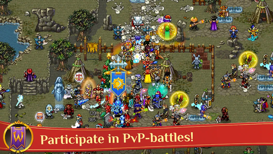 Warspear Online (MMORPG, RPG) MOD APK на Android — Много денег и бессмертие — скриншот 3