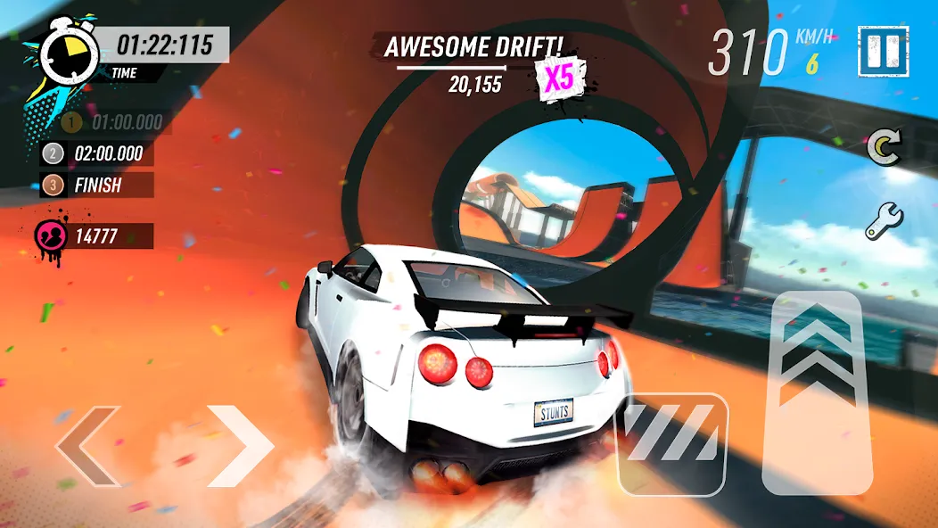 Скачать взлом Car Stunt Races: Mega Ramps на Андроид — Много денег — скриншот 1 Скачать взлом Car Stunt Races: Mega Ramps на Андроид — Много денег — скриншот 1