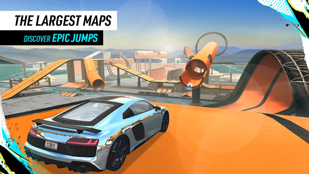 Скачать взлом Car Stunt Races: Mega Ramps на Андроид — Много денег — скриншот 3 Скачать взлом Car Stunt Races: Mega Ramps на Андроид — Много денег — скриншот 3