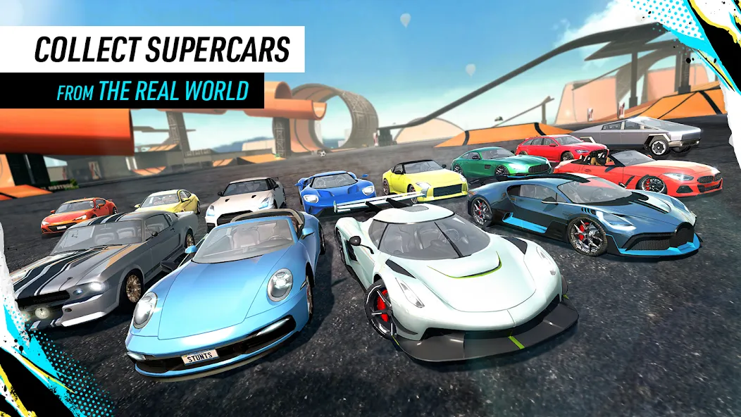 Скачать взлом Car Stunt Races: Mega Ramps на Андроид — Много денег — скриншот 5