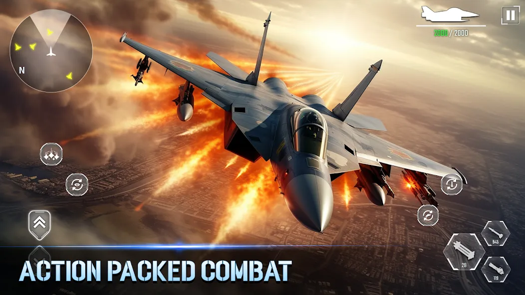 Aircraft Strike: Jet Fighter — Взломанная версия (Много денег и все самолеты открыты) — скриншот 1 Aircraft Strike: Jet Fighter — Взломанная версия (Много денег и все самолеты открыты) — скриншот 1