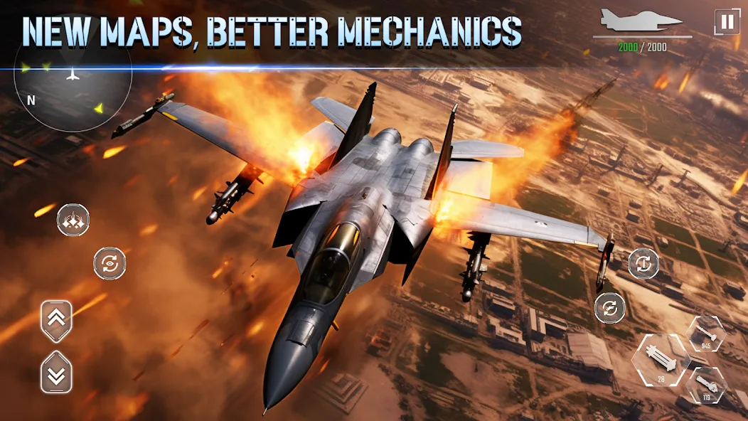 Aircraft Strike: Jet Fighter — Взломанная версия (Много денег и все самолеты открыты) — скриншот 4 Aircraft Strike: Jet Fighter — Взломанная версия (Много денег и все самолеты открыты) — скриншот 4