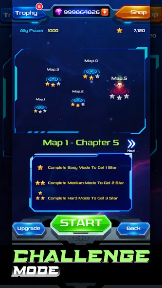 Galaxy Attack: Space Shooter Mod APK Много денег и кристаллов — Скачать на Андроид — скриншот 4