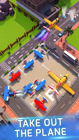 Runway Parking Jam Mod APK Много денег и без рекламы — Скачать на Андроид — скриншот 2
