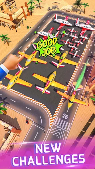 Runway Parking Jam Mod APK Много денег и без рекламы — Скачать на Андроид — скриншот 3