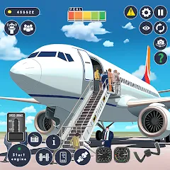 Скачать Airplane Game Flight Simulator MOD APK — Много денег и всё разблокировано