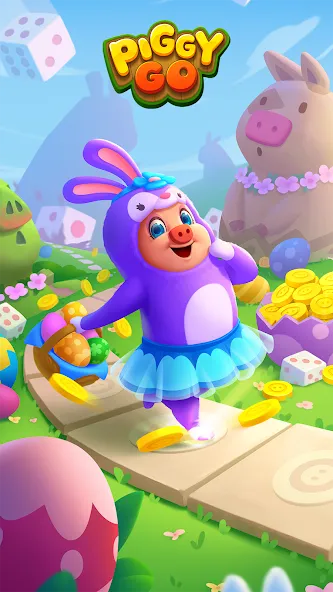 Скачать Piggy GO - Clash of Coin на телефон — Много монет и бросков — скриншот 1