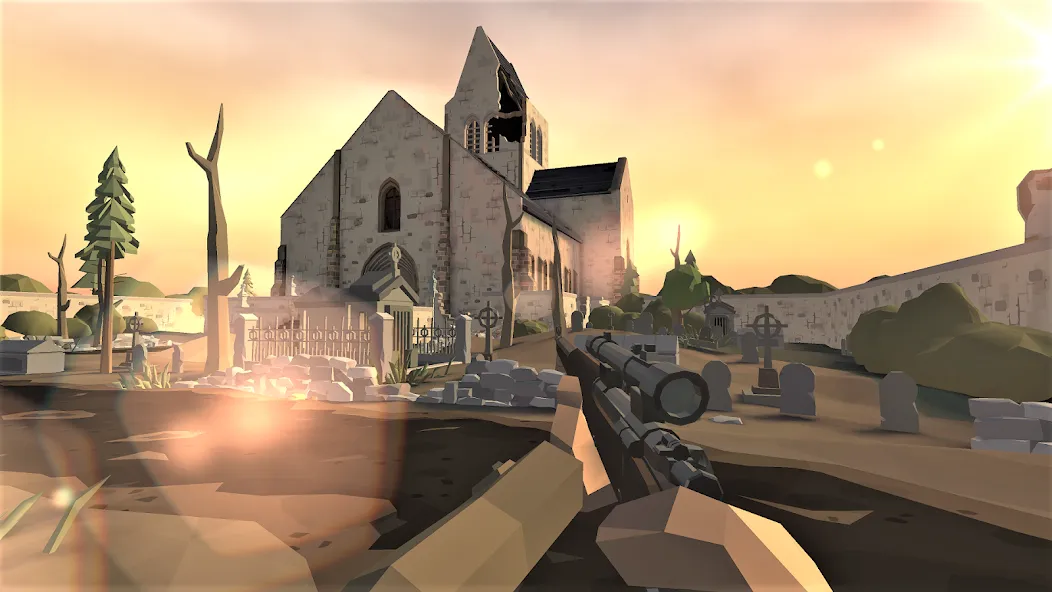 Скачать World War Polygon: WW2 shooter — Модификация Много патронов и денег — скриншот 3