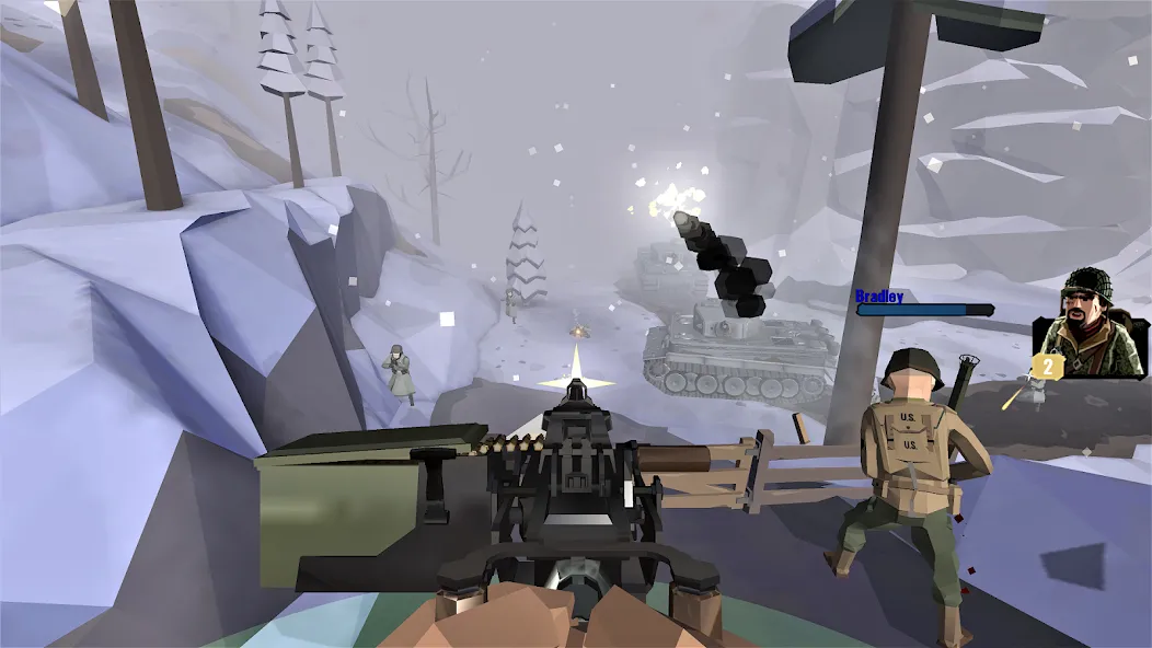 Скачать World War Polygon: WW2 shooter — Модификация Много патронов и денег — скриншот 5