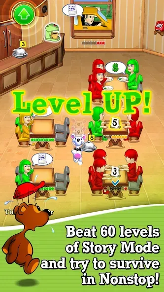 Скачать взломанную Lunch Rush HD Restaurant Games — Много денег — скриншот 2 Скачать взломанную Lunch Rush HD Restaurant Games — Много денег — скриншот 2