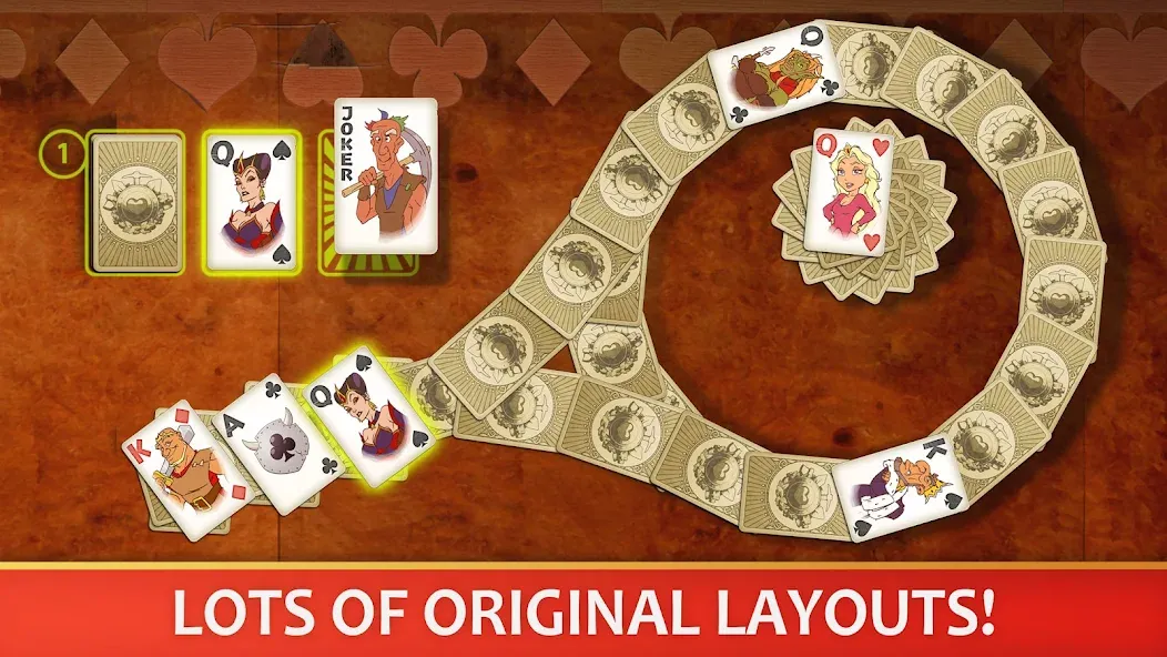 Solitaire Perfect Match — Мод: Без рекламы — скриншот 2