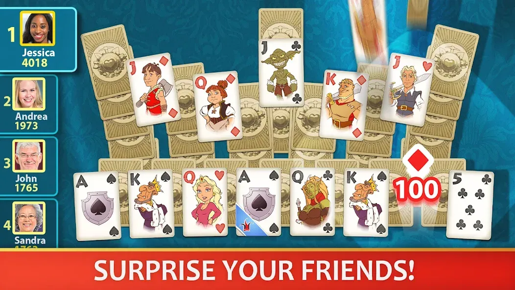 Solitaire Perfect Match — Мод: Без рекламы — скриншот 3