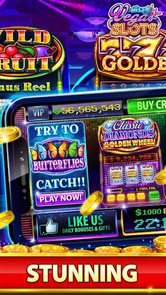 VEGAS Slots by Alisa – Free Fu Mod APK Много денег — Скачать на Андроид — скриншот 5