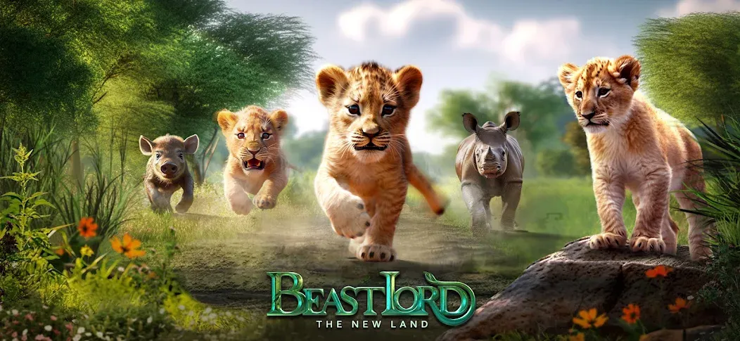 Beast Lord: The New Land на Андроид — Мод Много ресурсов и бессмертие — скриншот 1