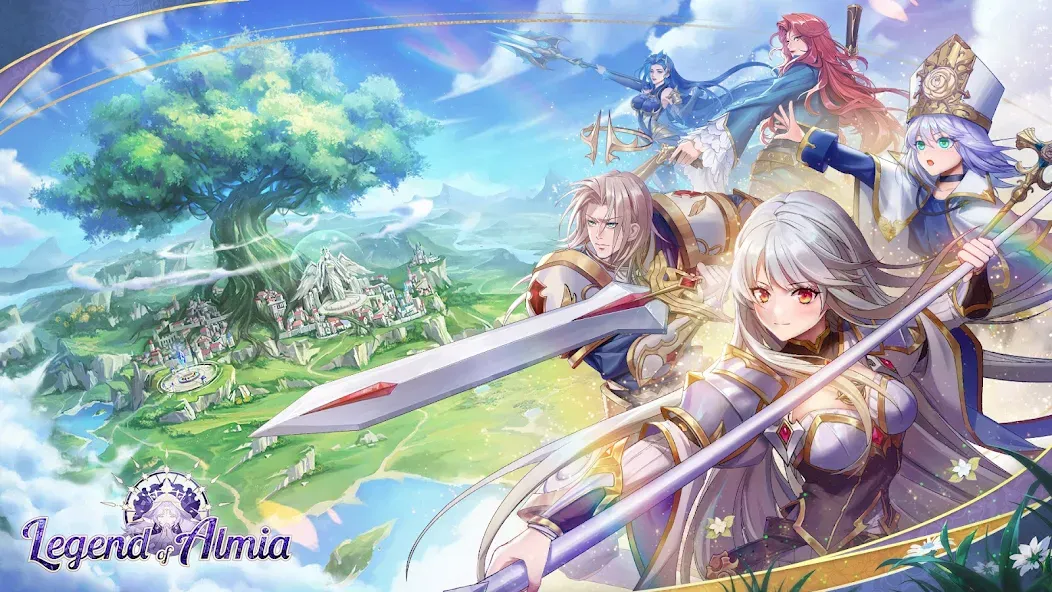 Legend of Almia:idle RPG на Андроид — Мод Много денег — скриншот 1