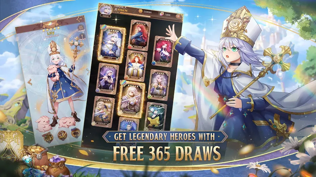 Legend of Almia:idle RPG на Андроид — Мод Много денег — скриншот 2
