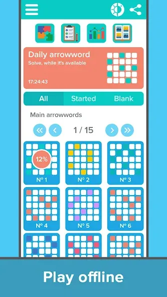 Скачать Crossword: Arrowword puzzles — Все уровни открыты и без рекламы — скриншот 3 Скачать Crossword: Arrowword puzzles — Все уровни открыты и без рекламы — скриншот 3