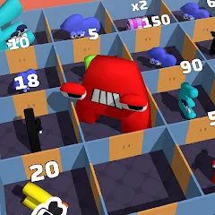 Скачать Alphabet Battle: Room Maze на Android — Бесмертие и много денег