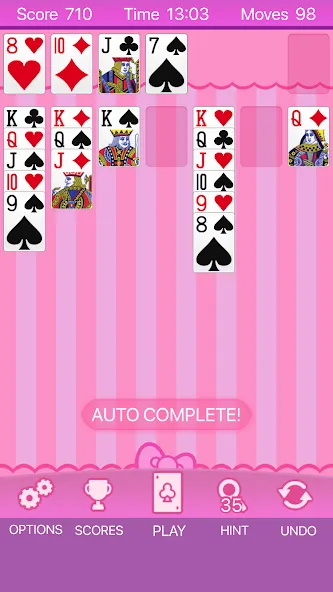 Скачать Pink Solitaire на Андроид — Много денег — скриншот 1 Скачать Pink Solitaire на Андроид — Много денег — скриншот 1