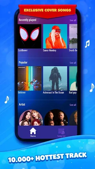 Duet Tiles: Dual Vocal Music на Андроид — Мод Все песни разблокированы — скриншот 1 Duet Tiles: Dual Vocal Music на Андроид — Мод Все песни разблокированы — скриншот 1
