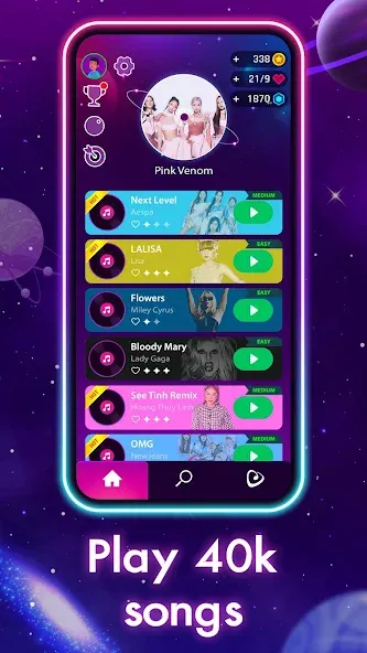 Скачать Dancing Road: Color Ball Run! (Мод: Много денег) на Андроид — скриншот 2 Скачать Dancing Road: Color Ball Run! (Мод: Много денег) на Андроид — скриншот 2