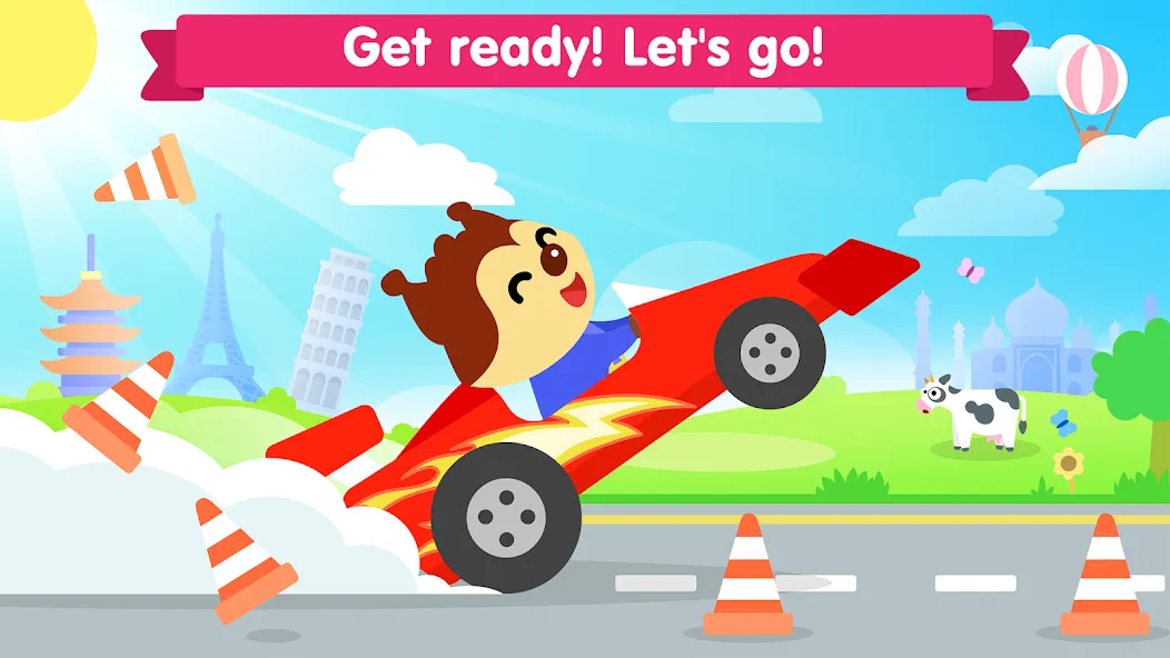 Скачать взломанную Car games for toddlers & kids — Все открыто — скриншот 3