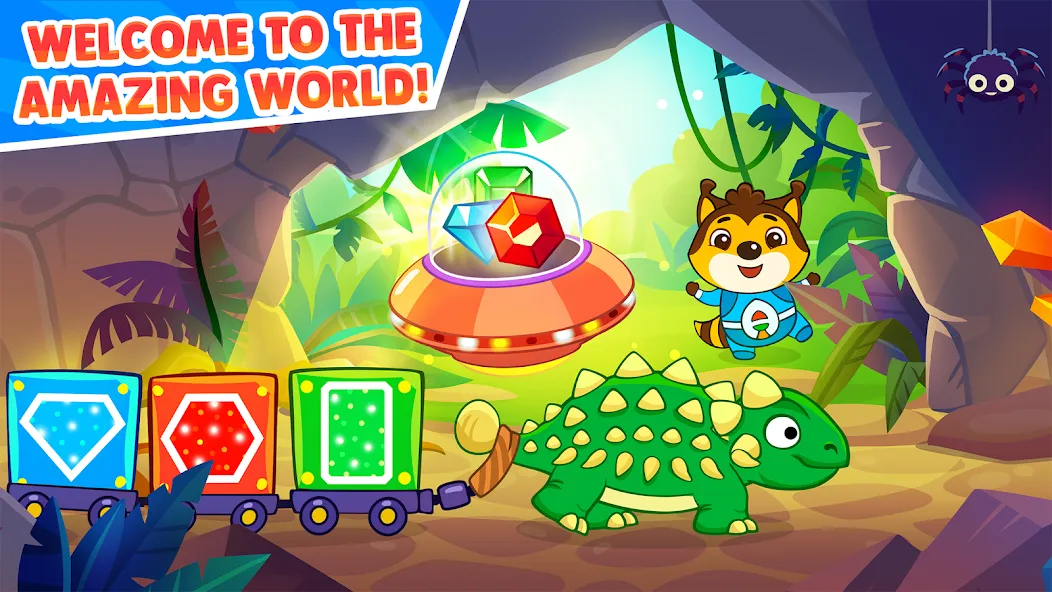 Скачать взломанную Dinosaur games for toddlers — Все открыто — скриншот 1 Скачать взломанную Dinosaur games for toddlers — Все открыто — скриншот 1