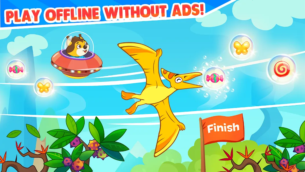 Скачать взломанную Dinosaur games for toddlers — Все открыто — скриншот 5