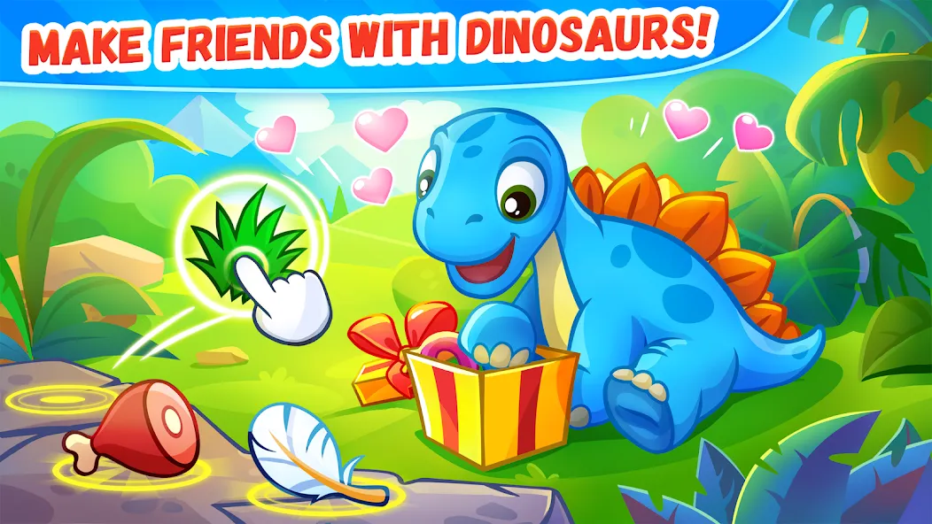 Взлом Dinosaur games for kids age 2 — Все уровни разблокированы — скриншот 4