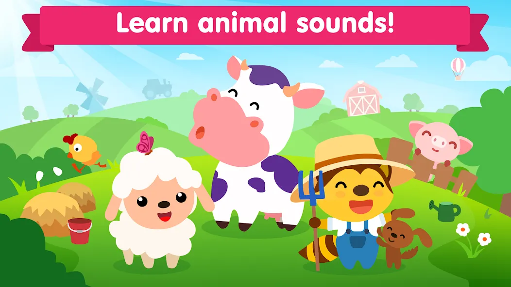 Animal sounds games for babies — Взломанная версия (Все звуки разблокированы) — скриншот 1