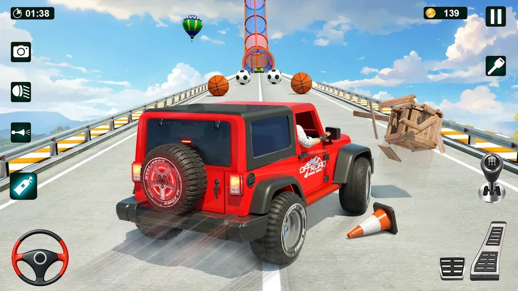 Скачать GT Car Stunt 3D: Ramp Car Game — Модификация Много денег — скриншот 3